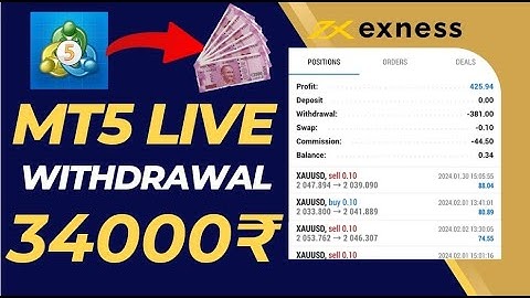 Live Withdraw Proof 381$ Meta Trader 5 Broker Exness  Full Process in Hindi,Urdu