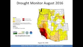 This video briefing discusses the current state of climate and drought
including precipitation, temperature, water supply ocean conditions.
-------------...