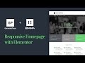 How to Create a Responsive Homepage With GeneratePress & Elementor Page Builder