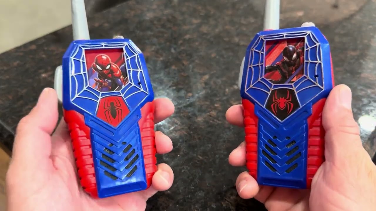 SpiderMan Light Up Walkie Talkie For Kids - Spiderman Toys - YouTube