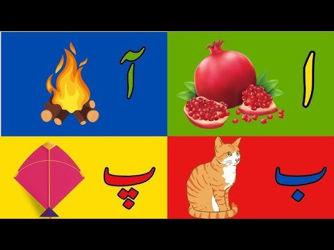 Urdu Alphabets, اردو حروف تہجی,Alif bay payا سے انار ب سے بکری،with ...