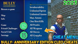 Add cleo cheats menu in Bully: Anniversary Edition Android 11,12,13, Cleo cheats menu Bully Android screenshot 3