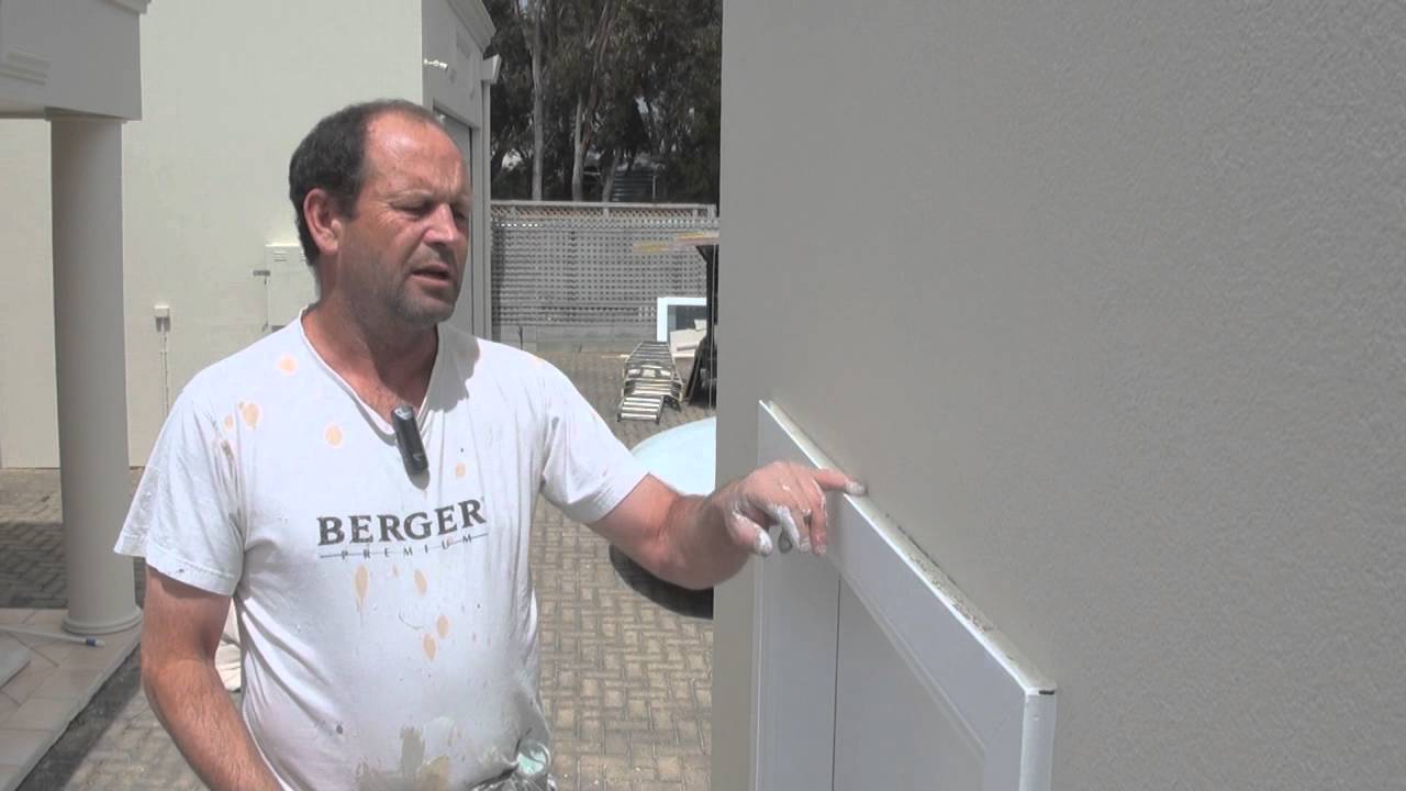 Exterior house painting tip caulking above windows and door frames