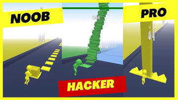 Stack Colors Online Game:NOOB vs PRO vs Hacker Can You Master the Ultimate Color Stacking Challenge?