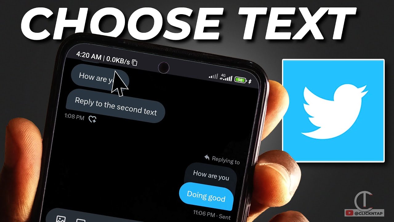 Text Twiter How To Respond To a Specific Text on Twitter - YouTube