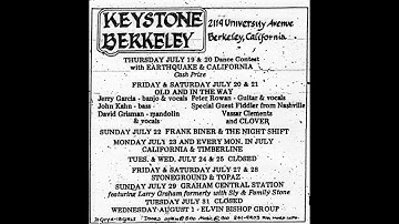 Old & In The Way - 7/21/73 - Keystone - Berkeley, CA - sbd
