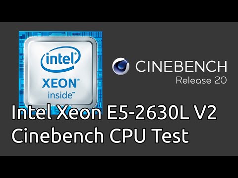 Intel Xeon E5-2630L V2 Cinebench R20 Test