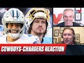 Cowboys-Chargers Reaction: Dak outduels Herbert, &quot;both can&#39;t win Super Bowl&quot; | Colin Cowherd NFL