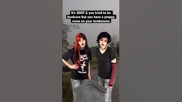 It’s the #2000s & you tried to be hardcore but you have a preppy name on your tombstone. #nostalgia