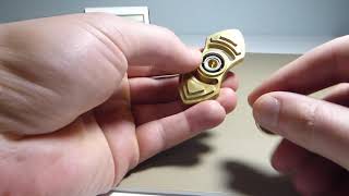 Two Sided Stoke Bronze Fidget Spinner Horizontal Translations Testing (SEE DESCRIPTION)