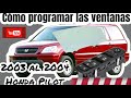 Cómo programar Las ventanas 2003 Honda Pilot