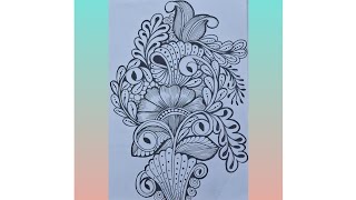 #pattern 58 zentangleart stepbystep for beginners #doodle#zen#zentangle#mandala#tangle#zentangleart