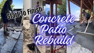 Start to Finish: Rebuilding My Sinking Concrete Patio