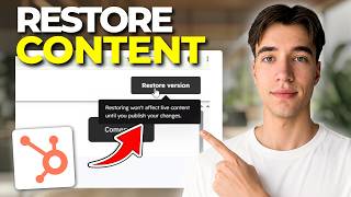 How To Restore Previous Version Of Content In HubSpot (Tutorial 2026)