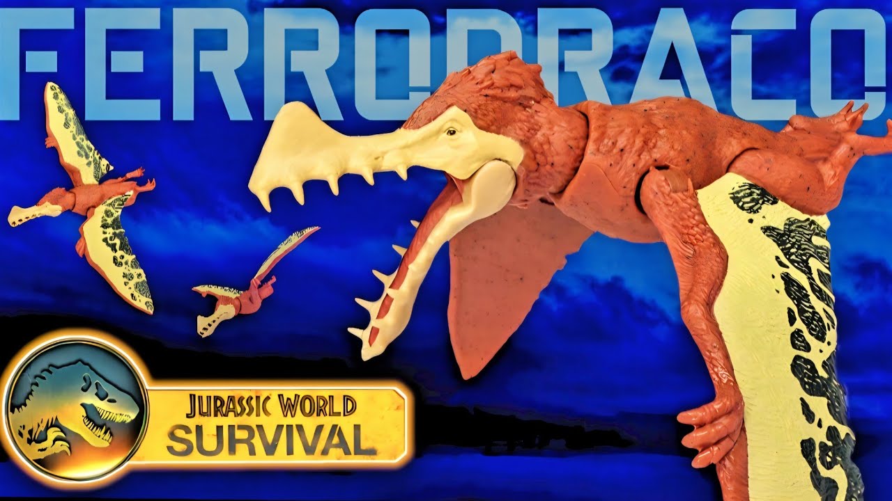 НОВЫЙ ПТЕРОЗАВР! Обзор игрушки Mattel Jurassic World Survival Ferrodraco!!!