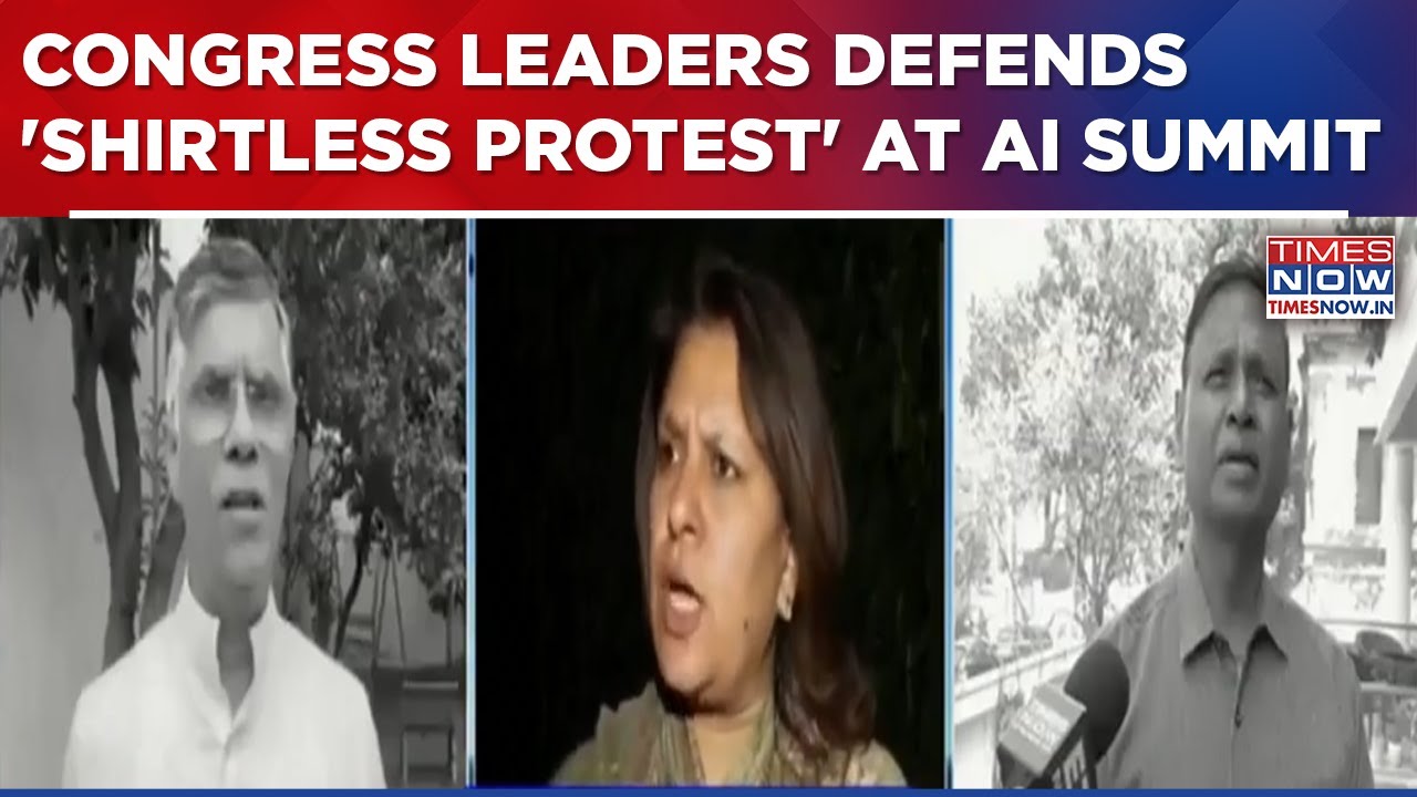 Congress Shirtless Protest Triggers Row; Party Leaders Defend Move, Ask “What’s Wrong?”