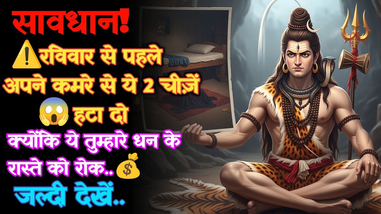 1111 🕉️ Mahadev Ka Sandesh 😱सावधान! रविवार से पहले अपने कमरे से ये 2 चीज़ें हटा दो क्योंकि.. 