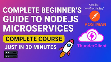 🔴  Complete Beginner’s Guide to Node.js Microservices & CRUD API | Postman & Thunder Client | (E-61)