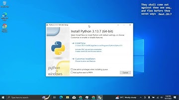 Python 3.13.7 installeren op Windows 10 (beginnershandleiding)