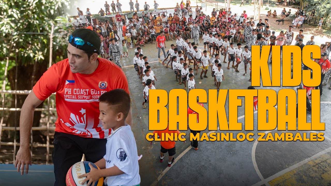 Kids Basketball Clinic in Masinloc Zambales | The Th3rd Floor Academy | Gerald Anderson Vlog