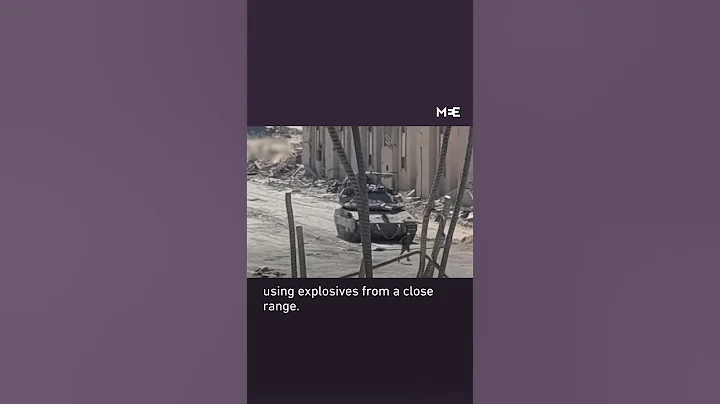 Al-Qassam Brigades fighters destroy Israeli tank from close range