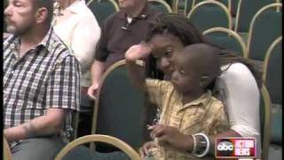 Ten year old honored for saving four year old from drowning