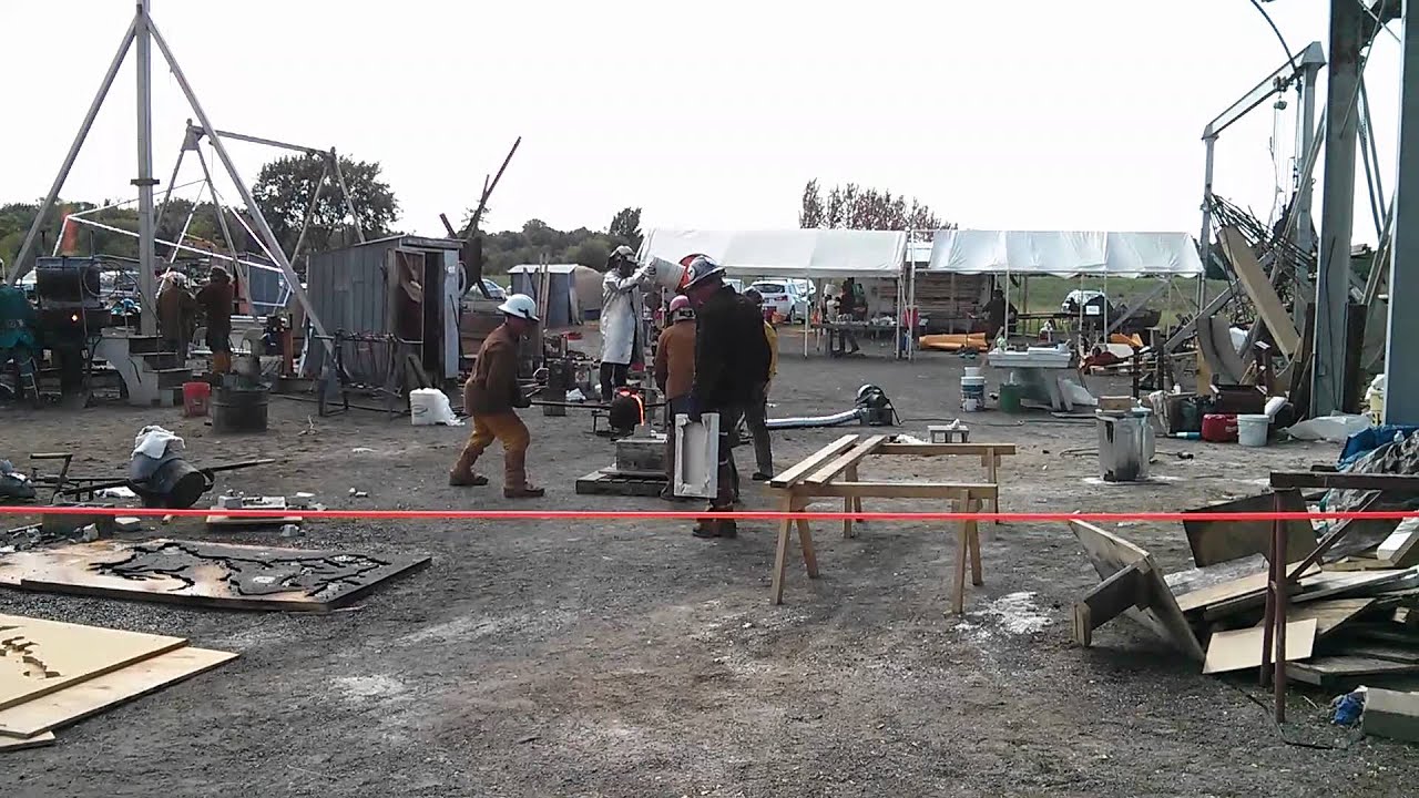 Hot Metal Pour: Pouring the Metal in a Form