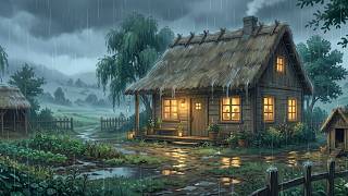 Rain Sound &amp; Cozy Family Life #ghibliinspired #rainsounds #cookingasmr