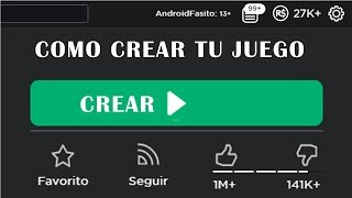 Como crear tu Propio Juego en roblox y Ganar robux 2021