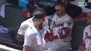 Ronald Acuña Jr  of Atlanta Braves was benched for not making a hustle in Braves VS Dodgers game 2