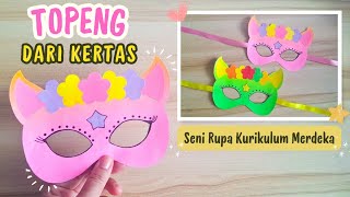 Cara Membuat Topeng Dari Kertas Karton
