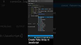 How to create a fake array in JavaScript