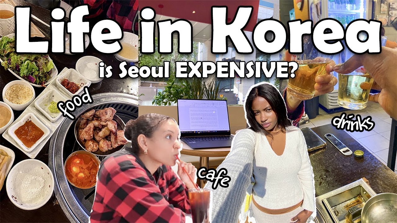 How much we spend in a day in Seoul daily expenses breakdown Korea vlog YouTube