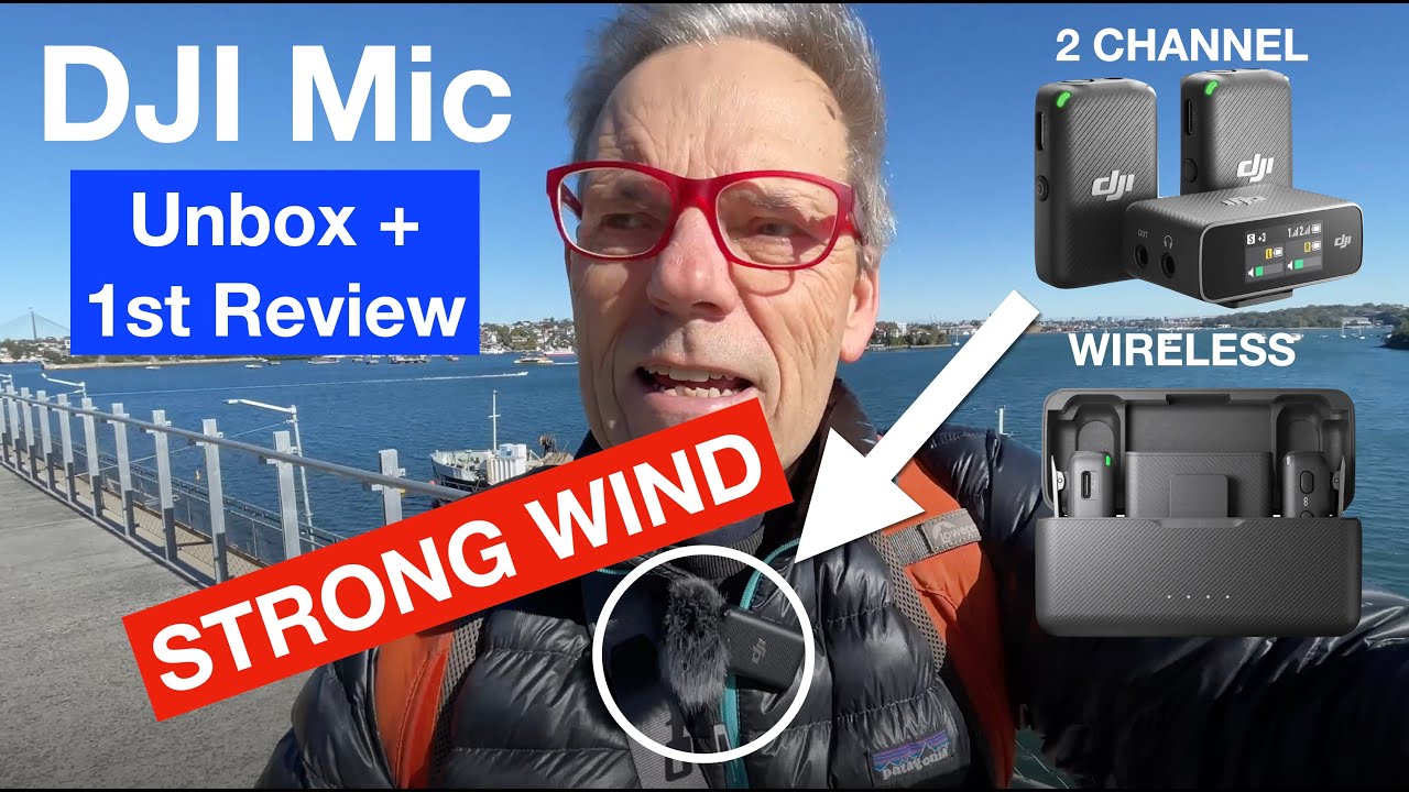 New DJI Mic Wireless 2 channel remote record rechargeable - Unbox and 1st  review. Intuitive to use.