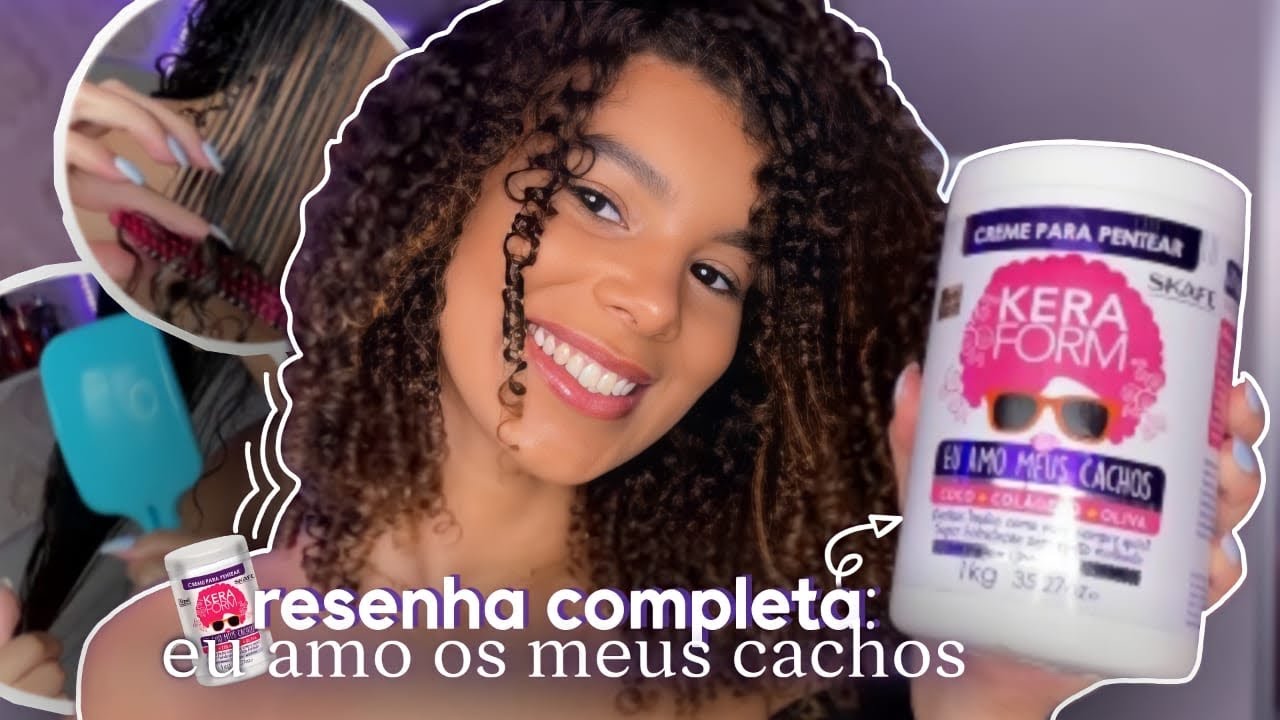 TESTEI O CREME KERAFORM EU AMO MEUS CACHOS (NÃO GOSTEI?) - RESENHA COMPLETA