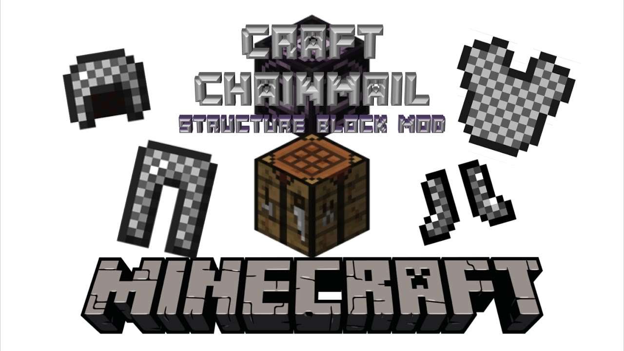 Craft Chainmail Armor Minecraft 1 11 2 Structure Block Mod Youtube