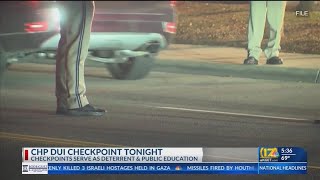 CHP to conduct DUI checkpoint Friday