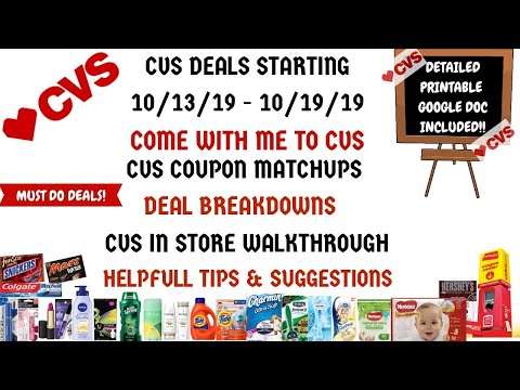 WHATS FREE & CHEAP CVS DEALS STARTING 10/13/19~COUPON MATCHUPS DEAL BREAKDOWNS~COME WITH ME TO CVS❤️