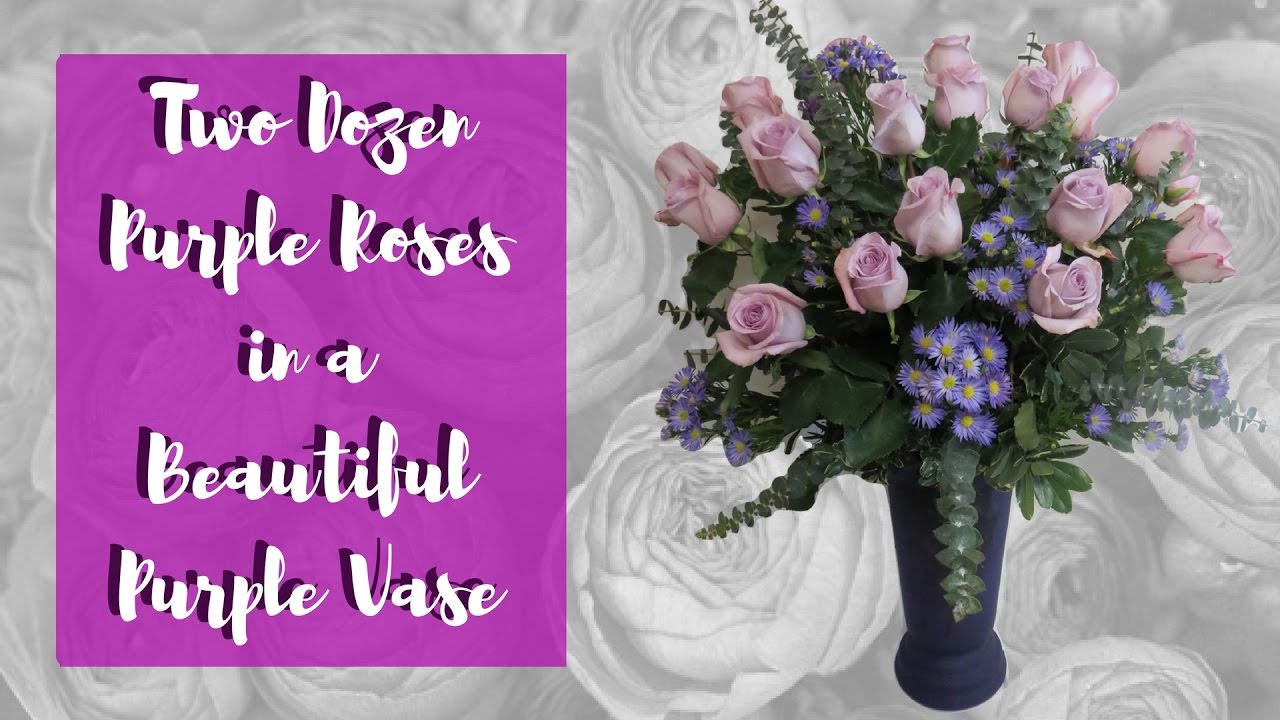 Two Dozen Beautiful Purple Roses for Delivery in Houston Pasadena Deer Park