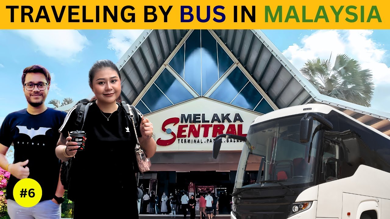 Bus Journey from Kuala Lumpur to Melaka Sentral | Stunning Melaka River Lights | Ep - 6 