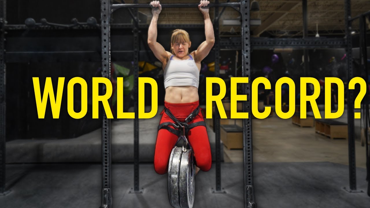 Can a rock climber break the world record weighted pull up 52kg