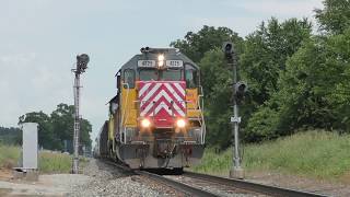 WAMX 4225 splits signals on the Grand Elk Railroad