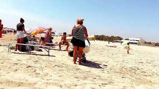 Hot Day In Valencia Beach - Spain Amazing August 2023 | Pinedo Beach | Part 2 | Walking 4K