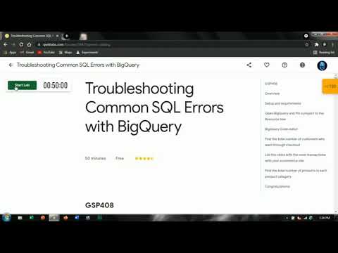 Troubleshooting Common SQL Errors with BigQuery | Qwiklabs [GSP408] | 30 Days Of Google Cloud