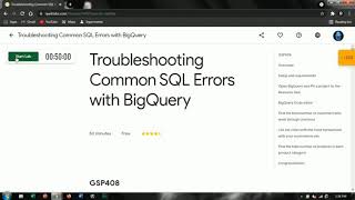 Troubleshooting Common SQL Errors with BigQuery | Qwiklabs [GSP408] | 30 Days Of Google Cloud