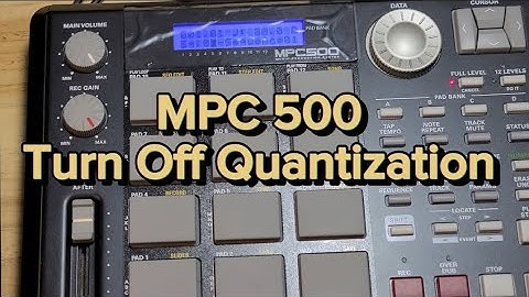 MPC 500 Tutorial: Turning On and Off Time Correction for a Natural Feel