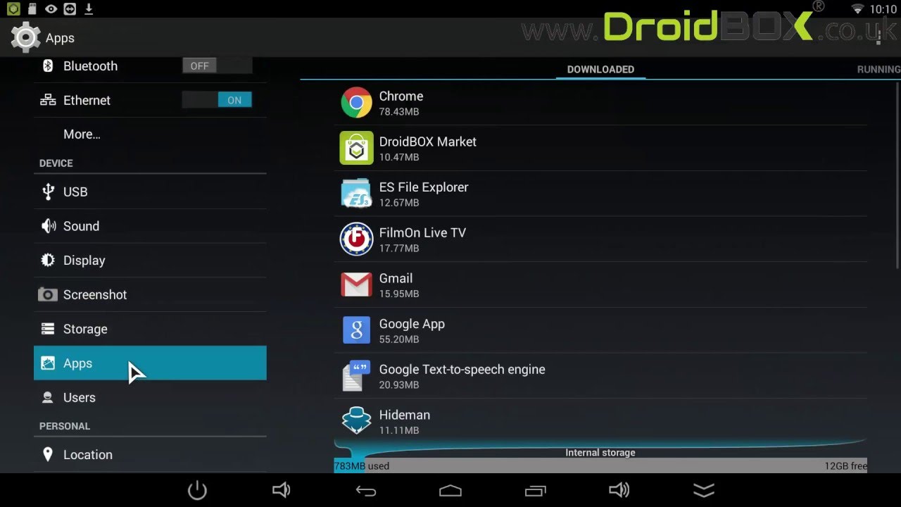 How to reset DBMC/SPMC/KODI on DroidBOX X7 Ultimate/ X8-U