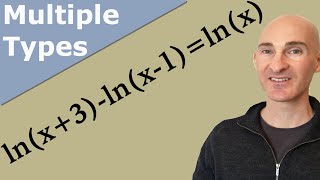 Solving Exponential and Logarithmic Equations (Multiple Examples)