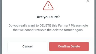 How to delete farmer entry in IDS  Listing App 2023. screenshot 5