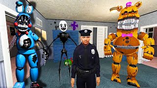 ANIMATRONICS SCARE THE SECURITY GUARD FNAF 4 COOP ► Garry's Mod